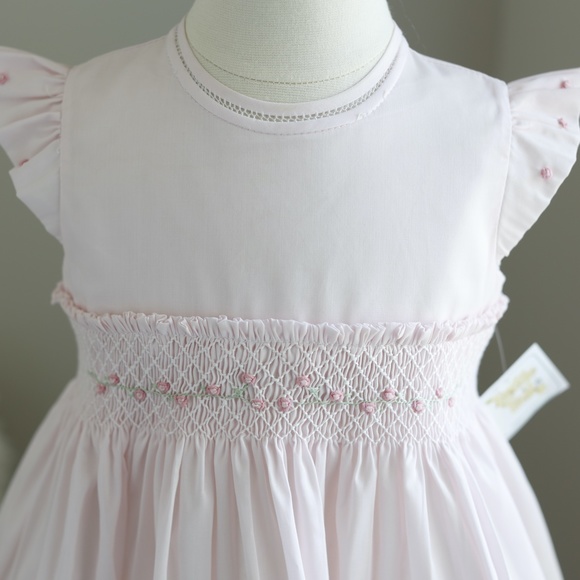 Rose Garden Collection Fly Sleeve Dress Pink Feltman Brothers NWT SPRING SUMMER - Picture 3 of 8